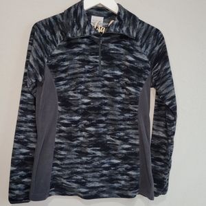 {3/$20} Columbia Black and Grey Fleece Pullover Jacket